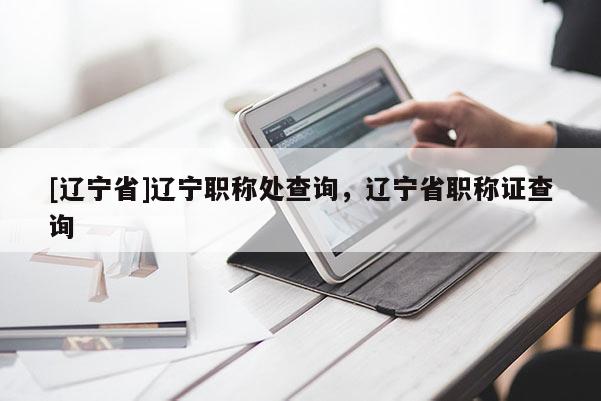 [辽宁省]辽宁职称处查询，辽宁省职称证查询