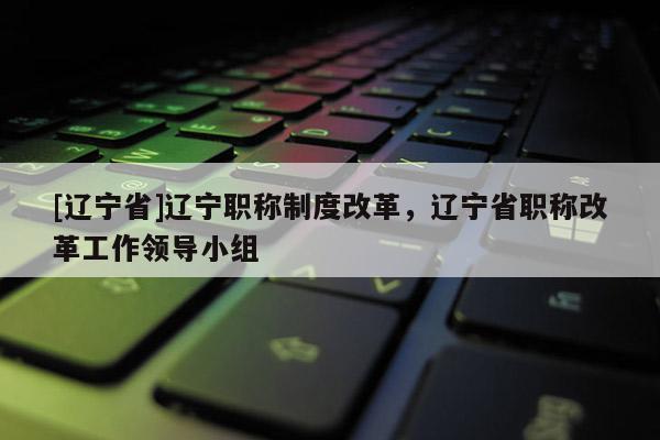 [辽宁省]辽宁职称制度改革，辽宁省职称改革工作领导小组