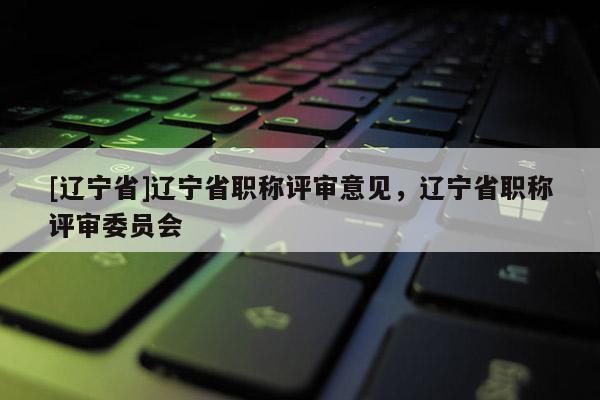 [辽宁省]辽宁省职称评审意见，辽宁省职称评审委员会